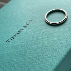 Tiffany & Co. "Together" Platinum Milgrain Ring